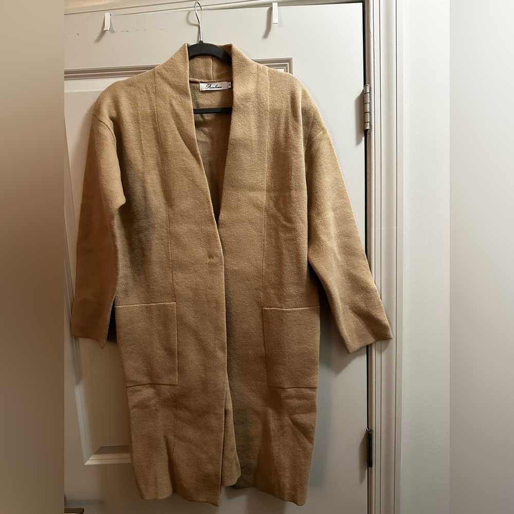 Amazon Women's Tan Cardigan Sweater